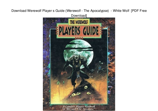 werewolf the apocalypse free pdf